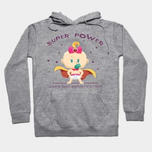 Super Power wrapping daddy around my little finger - whF Hoodie